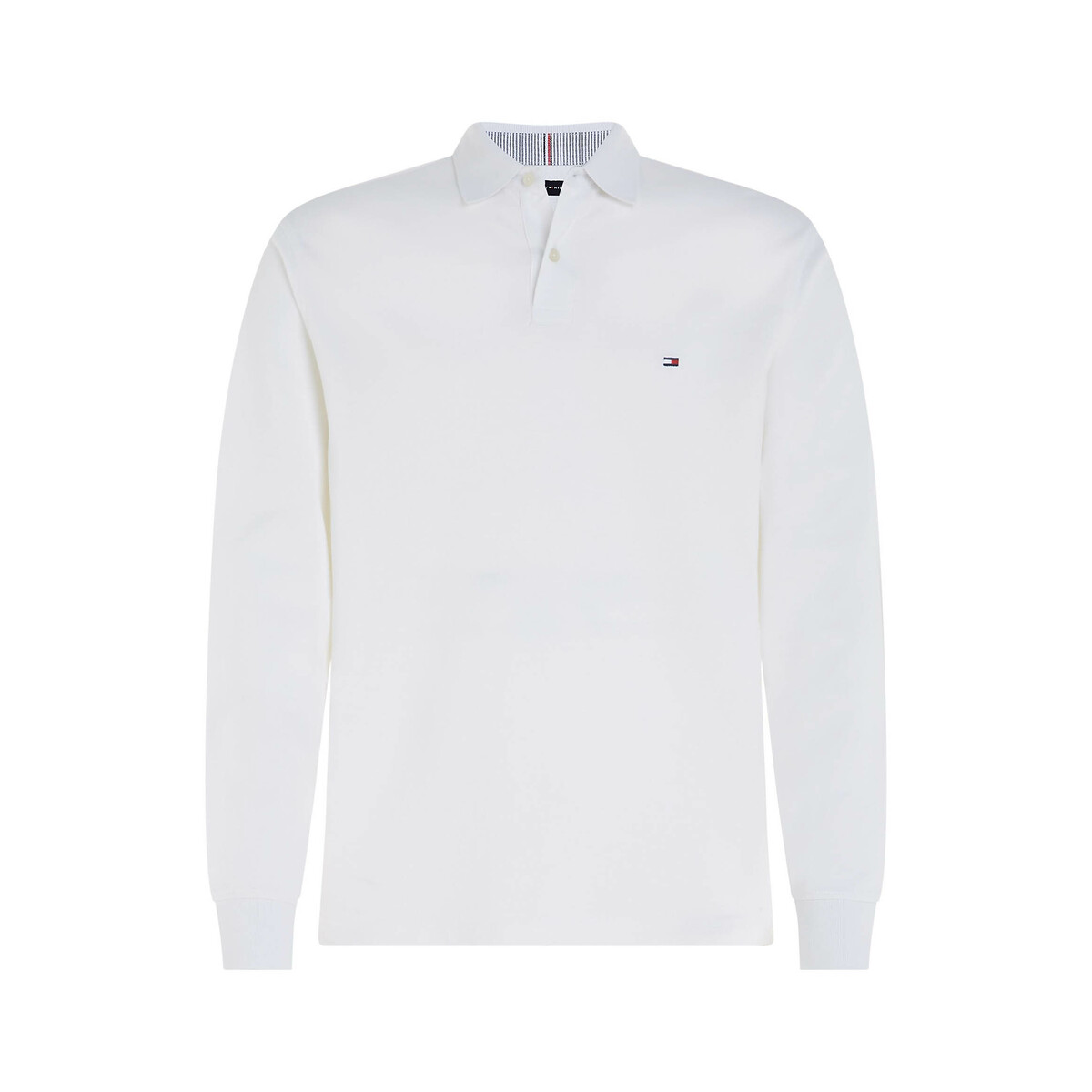 TOMMY HILFIGER<br>Camisa polo reta de manga comprida, malha piqué 1985