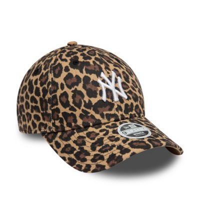 Casquette femme 9Forty Adjustable New York Yankees Leopard NOIR NEW ERA