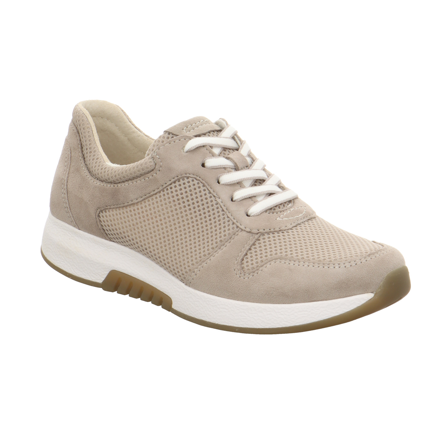 Schnürschuhe beige