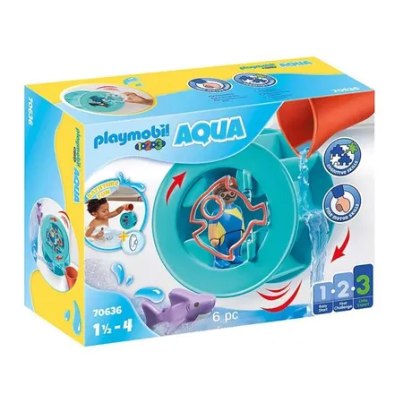 PLAYMOBIL® 70636 1.2.3. Aqua Wasserwirbelrad mit Babyhai