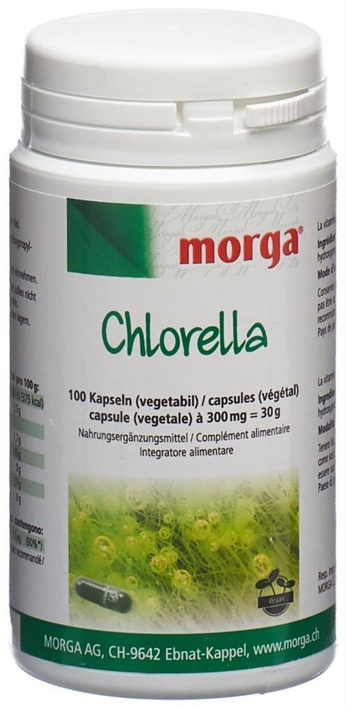 MORGA Chlorella Vegicaps Kaps 100 Stk