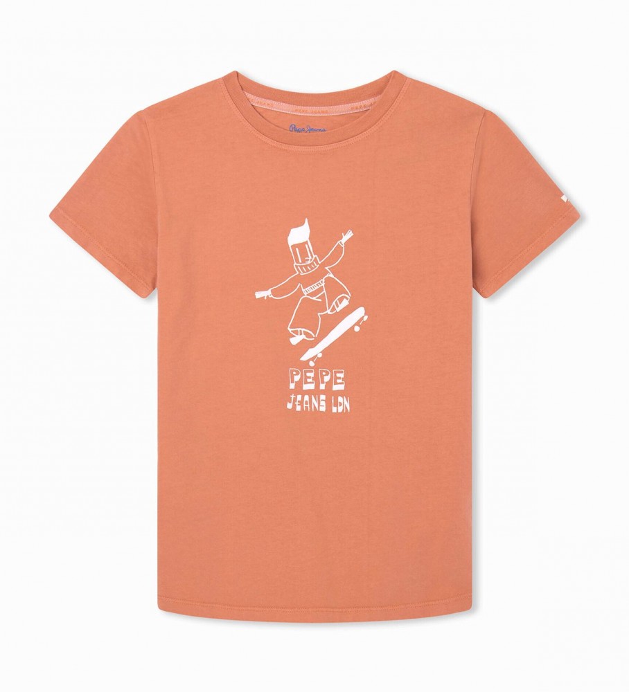 Camiseta laranja Pepe Jeans Boomer