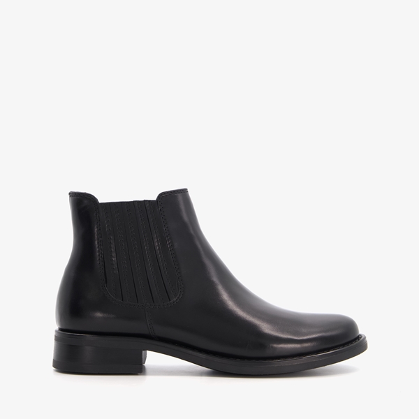 Hush Puppies leren dames chelsea boots zwart