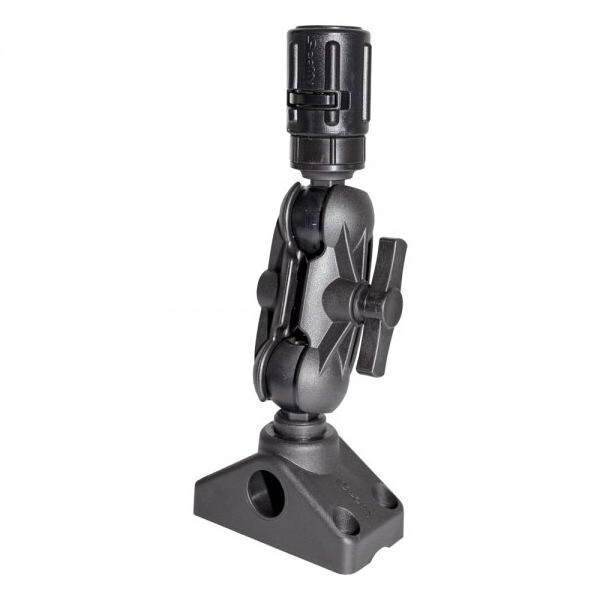 Support Bateau avec Bras Articulé Scotty 1.5″ Ball Mount with Gear Head Post & 241 Side Deck Mount