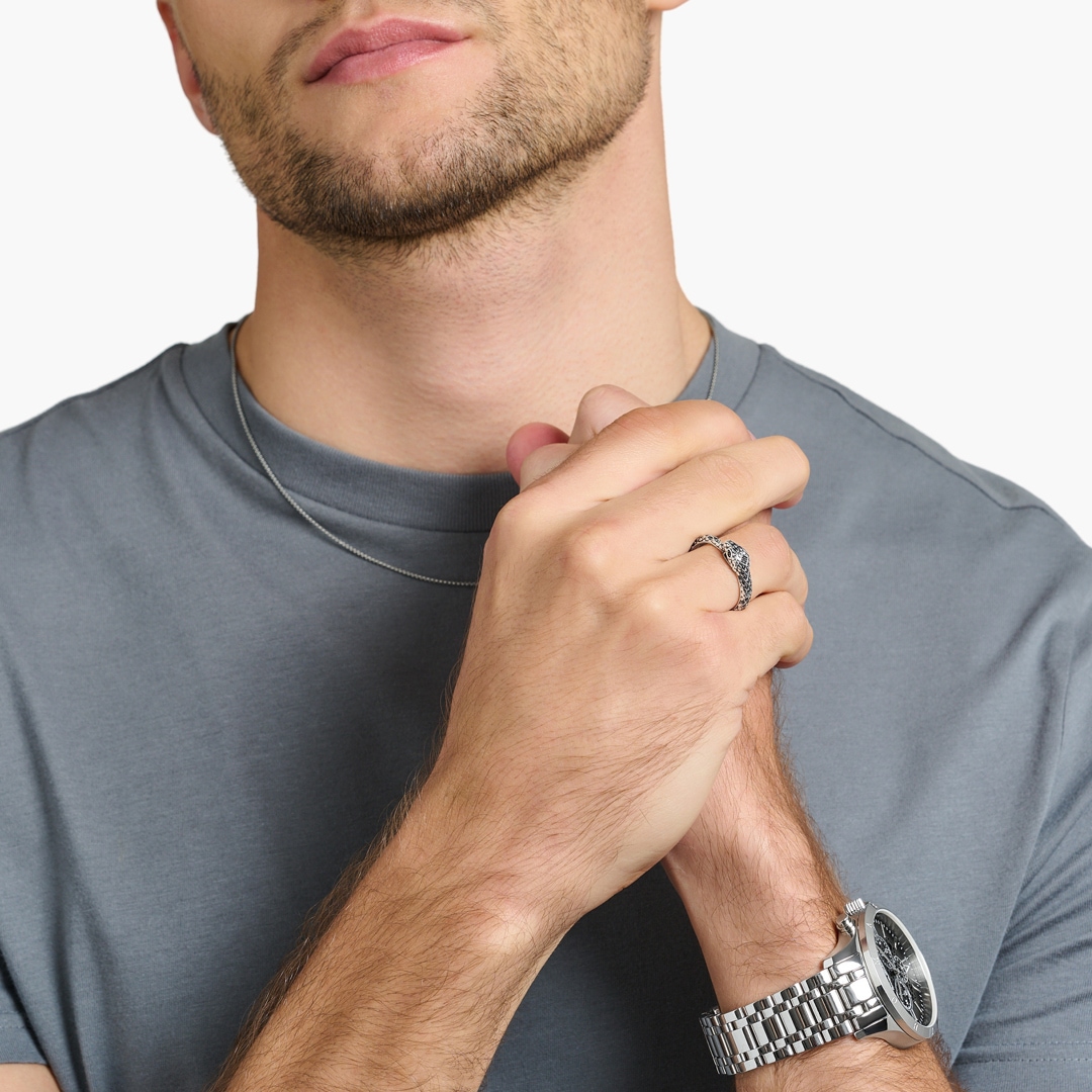 Thomas Sabo Ring geschwärzt Schlange