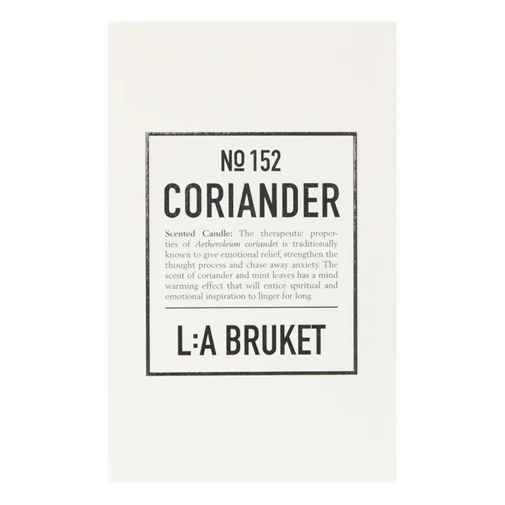L:A BRUKET Bougie parfumée Coriandre 152 - 260 g