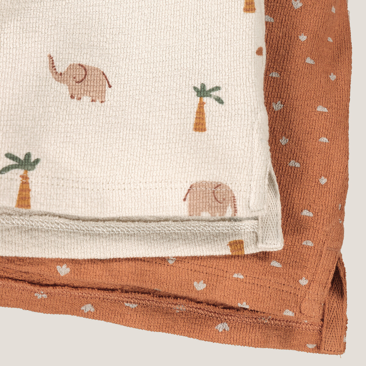 COLEÇÃO LA REDOUTE<br>Conjunto de 2 camisetas de manga comprida estampadas
