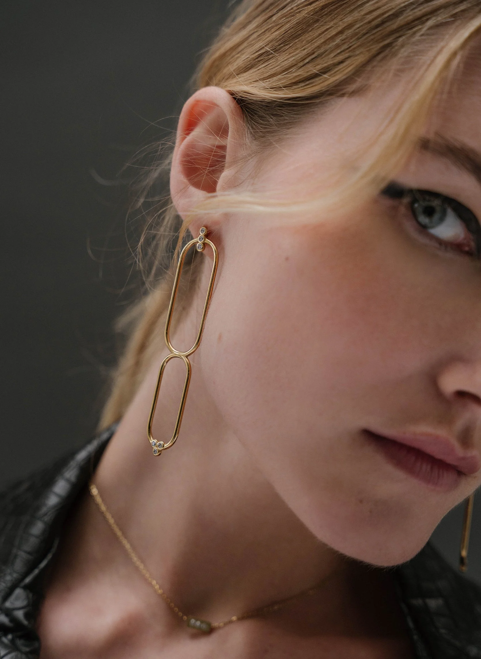 PROMETHEE - Boucles d'oreilles pendantes promethee | Vert