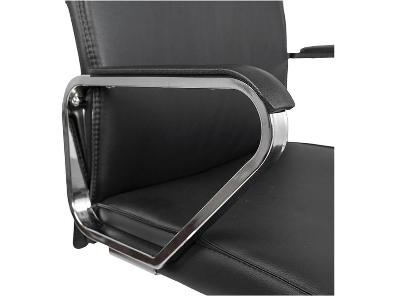Contini Bürostuhl Comfort Schwarz Drehbarer Stuhl mit Armlehnen