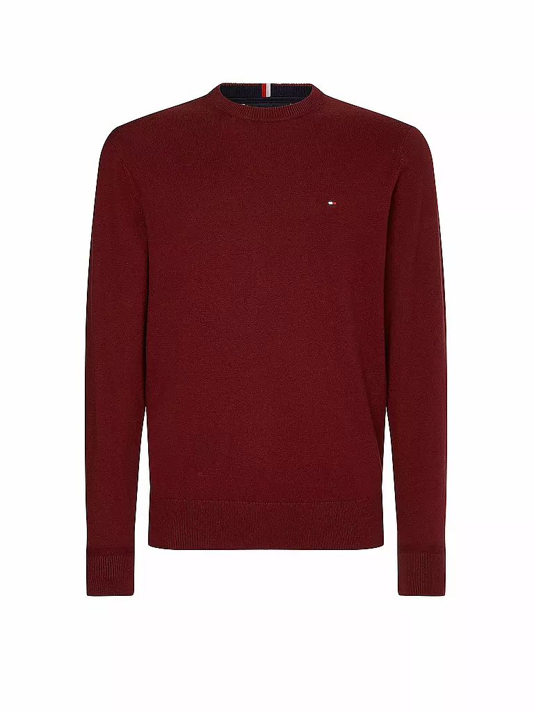 TOMMY HILFIGER Pullover dunkelrot