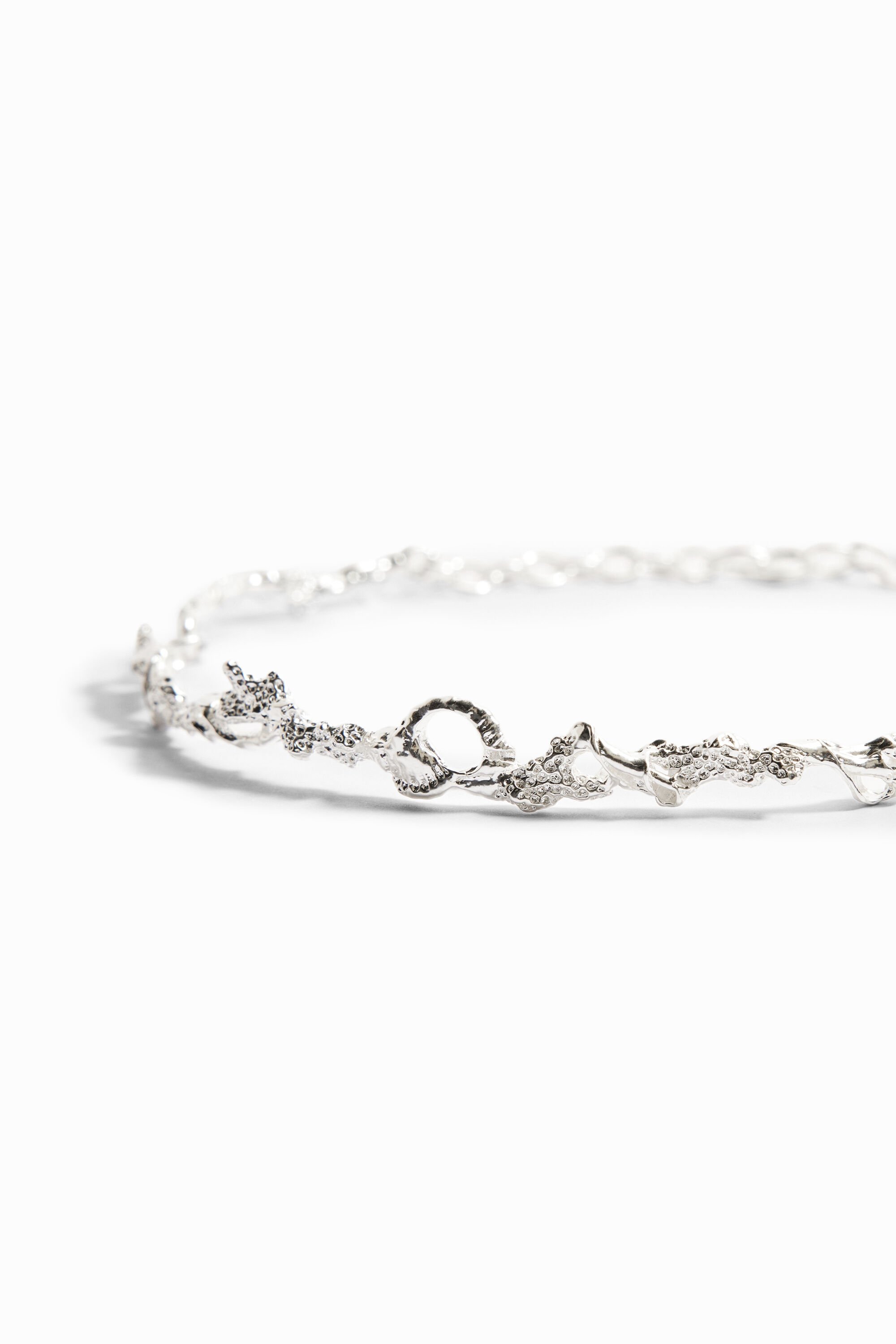 Choker fin plaqué argent Zalio