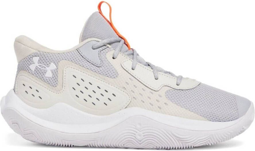 Under Armour UA JET 23 basketbalschoenen unisex 3026634 011 grijs rood