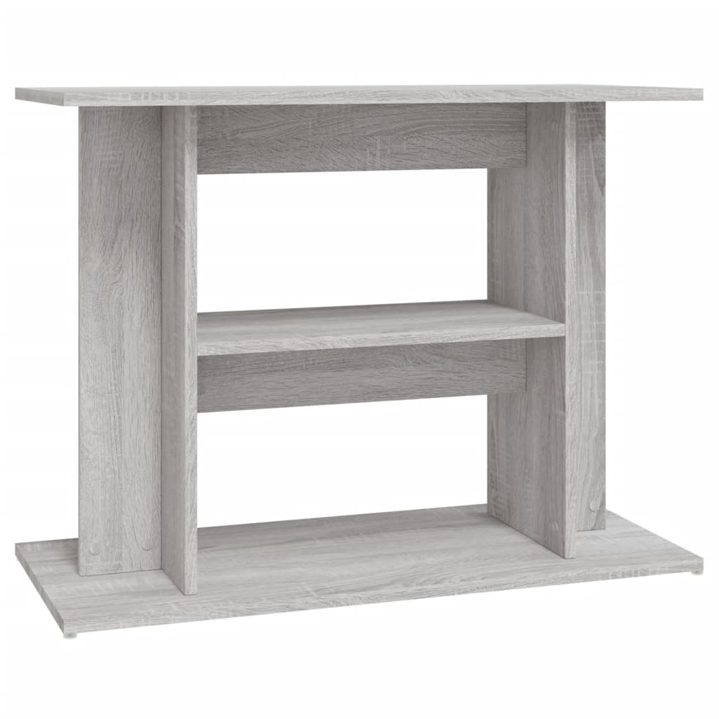 Suporte para aquário vidaXL em madeira engenheirada cinza Sonoma 80x35x60 cm