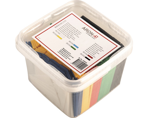 ARON Set van 300 beglazingsblokken, afstandhouders en vulplaatjes, 1-6 mm (50 stuks van elke maat), 100x24 mm