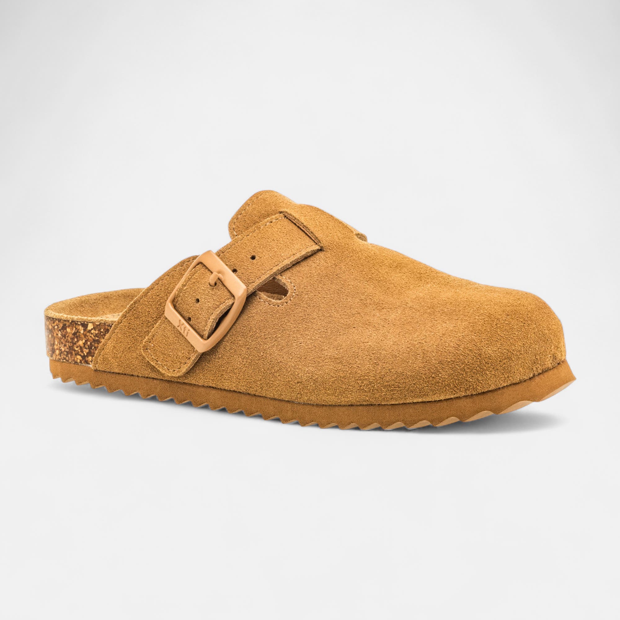 Sabots Fille en cuir camel