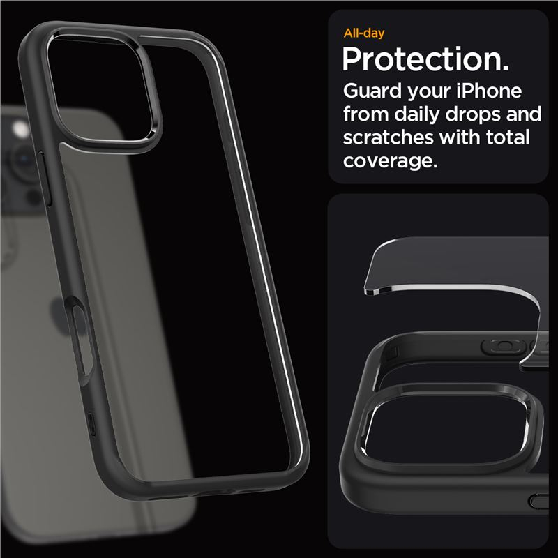 iPhone 16 Pro Ultra Hybrid Case Hülle (ACS08125) - Schwarz
