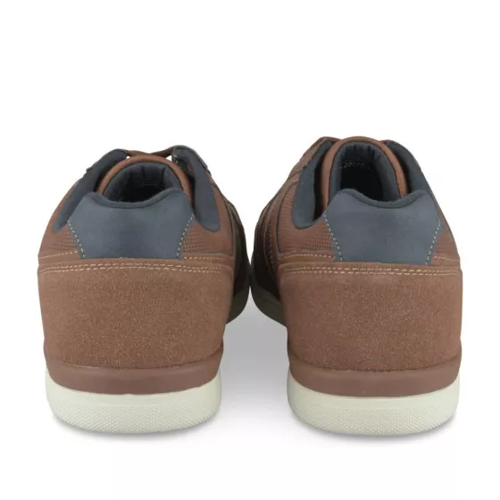 Baskets COGNAC DENIM SIDE