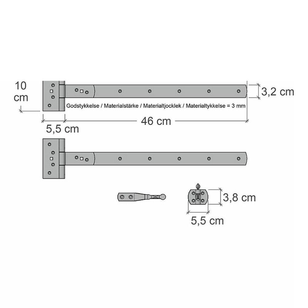 PORT PLUS SLOT 100X75CM TRYKKIMPREGNERT