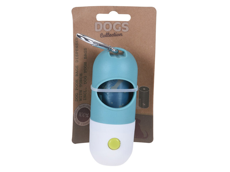 Dogs collection poepzakjeshouder met zaklamp