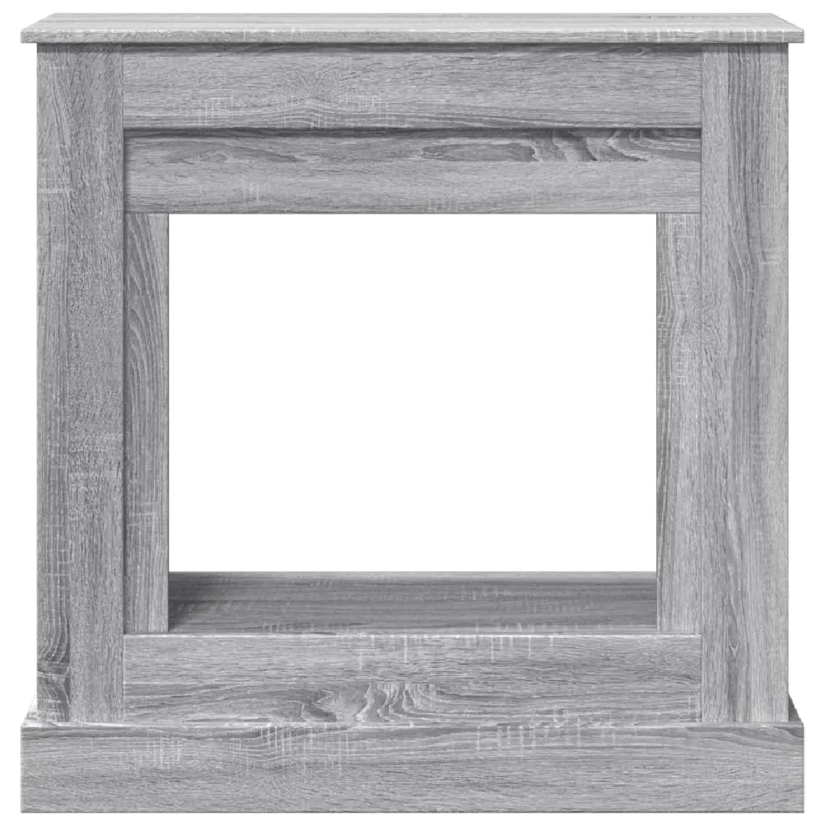 vidaXL Cadre de cheminée sonoma gris 90x30x90 cm bois d'ingénierie