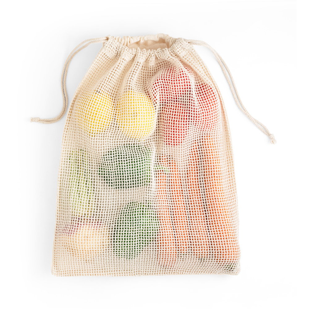 hi!dea 92935 - Sac 100% coton (120g/m²) avec maille 100% coton sur le devant (100g/m²)