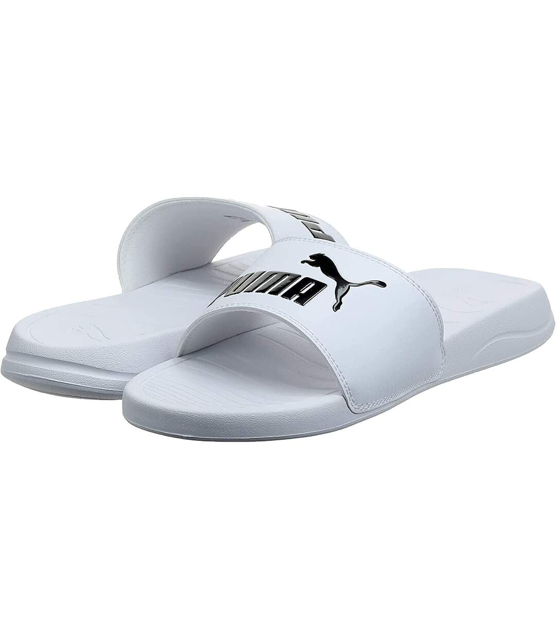 Puma - Claquettes POPCAT - Adulte (Blanc / Noir) - UTRD2496