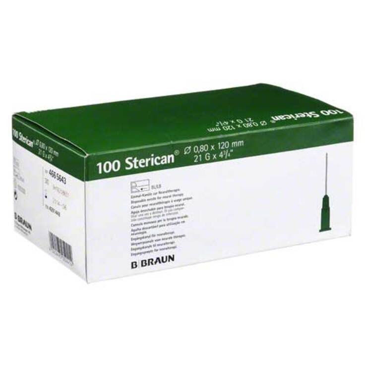 Sterican Kanülen 21Gx4 4 / 5 0,8x120 mm, 100 St
