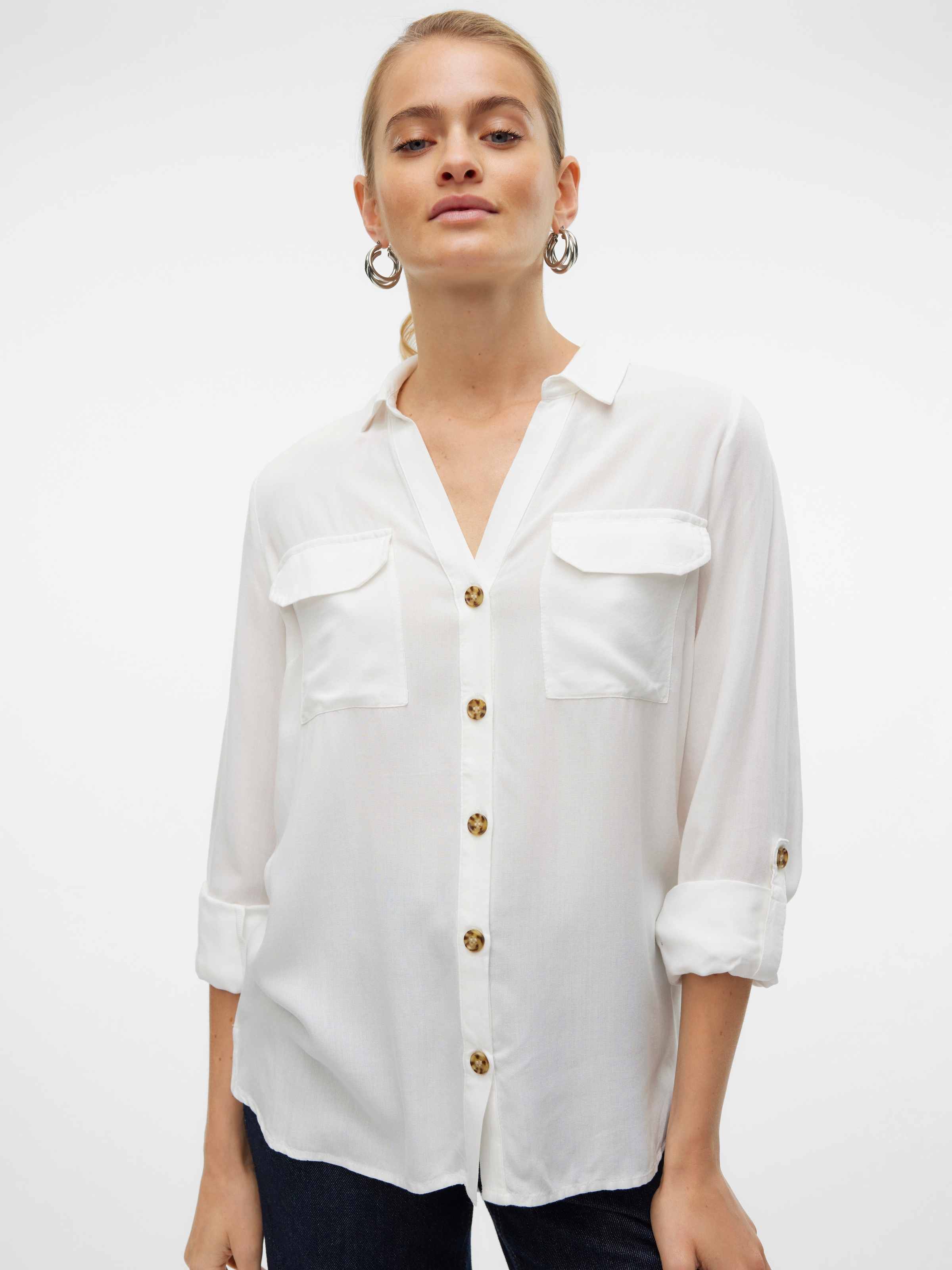 Vero Moda Hemdbluse »VMBUMPY L/S SHIRT NEW WVN GA NOOS«