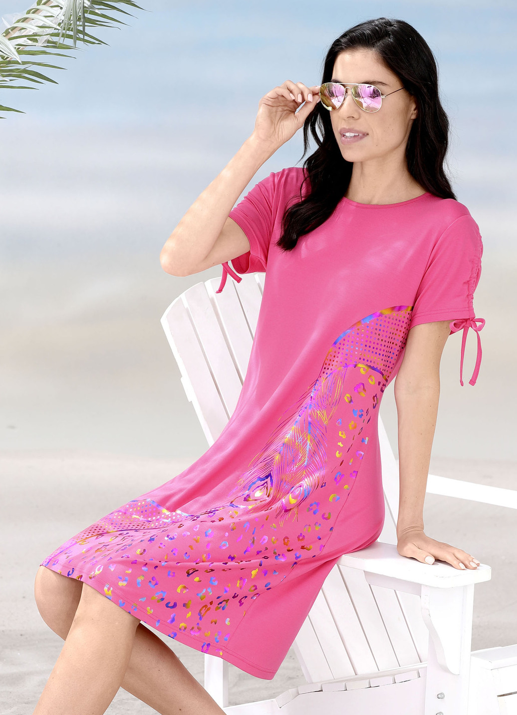 Laurina Kleid mit schimmerndem Druck