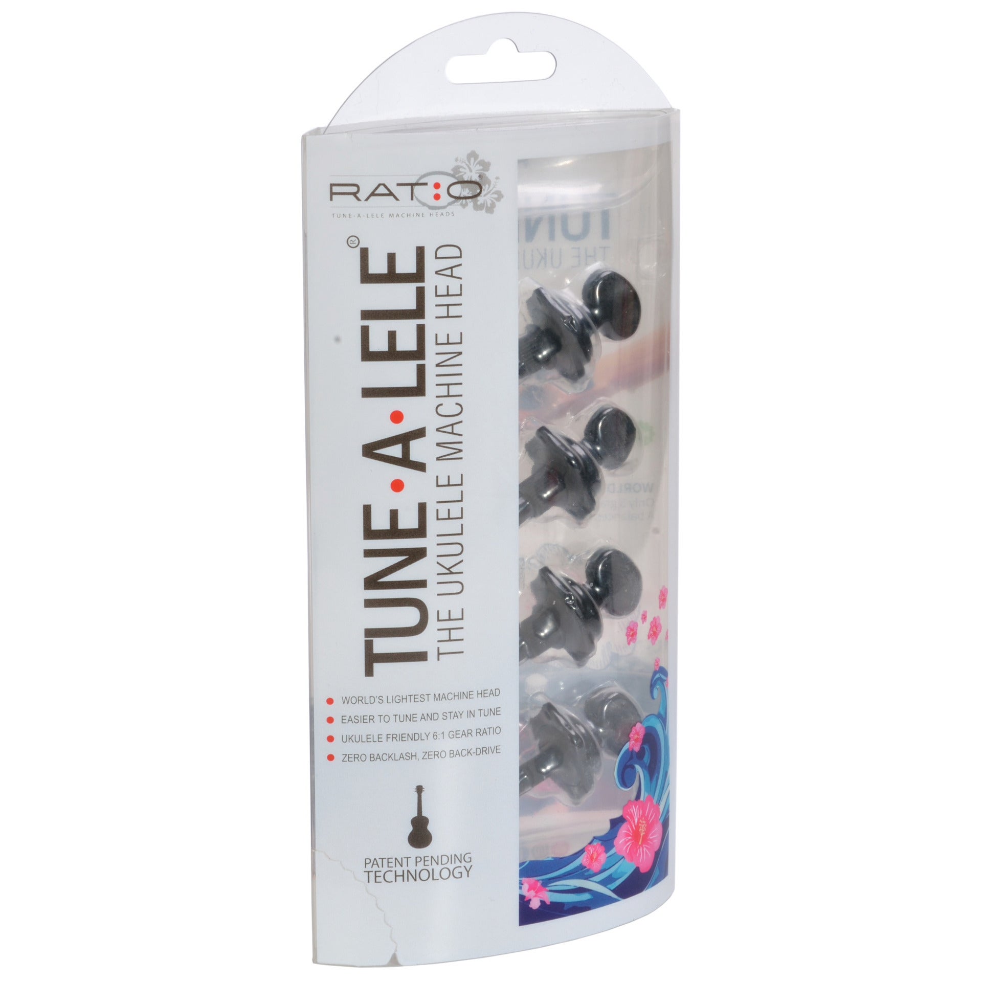 Graph Tech PRU-4004-BK Ratio Tune-A-Lele stemmechanieken voor ukelele
