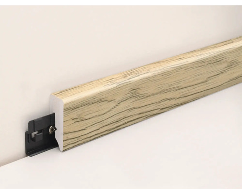 SKANDOR plint PVC KU048L rift eiken natuur 15 x 38,5 x 2400 mm