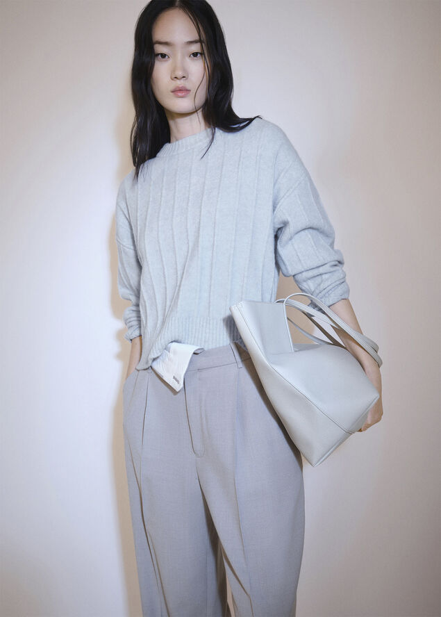 MANGO SWEATER. -- TALDON Lt-pastel blue