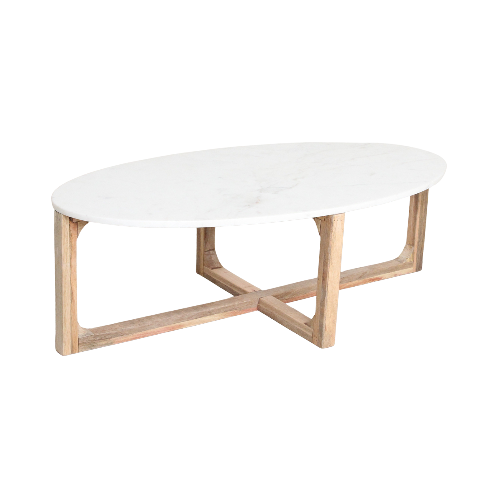 Salontafel Marmer Ovaal Wit
