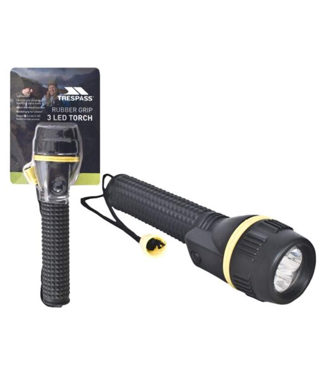 Trespass Illumination - Lampe torche avec 3 LED (Noir) (Taille unique) - UTTP517