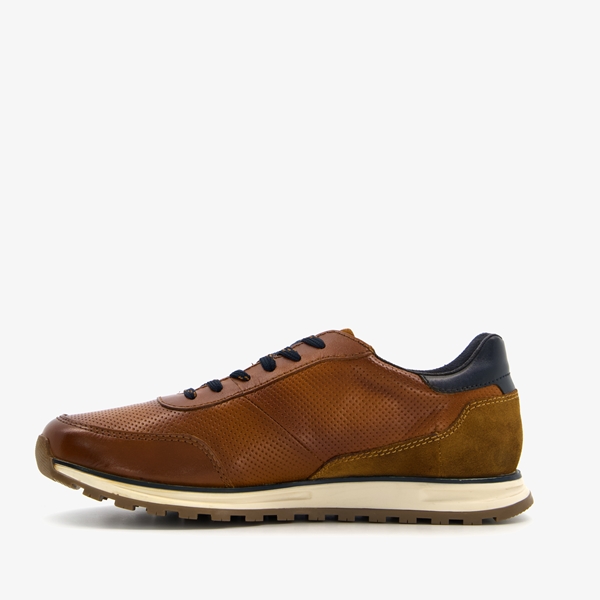 Bugatti leren heren sneakers bruin/cognac