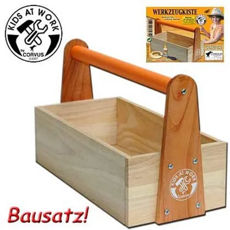 Corvus Werkzeugkiste Holz Kinder-Werkzeug
