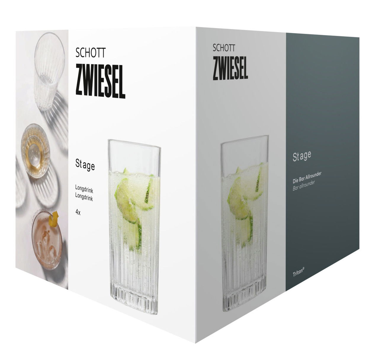 SCHOTT ZWIESEL Longdrinkglas-Set 4-tlg STAGE