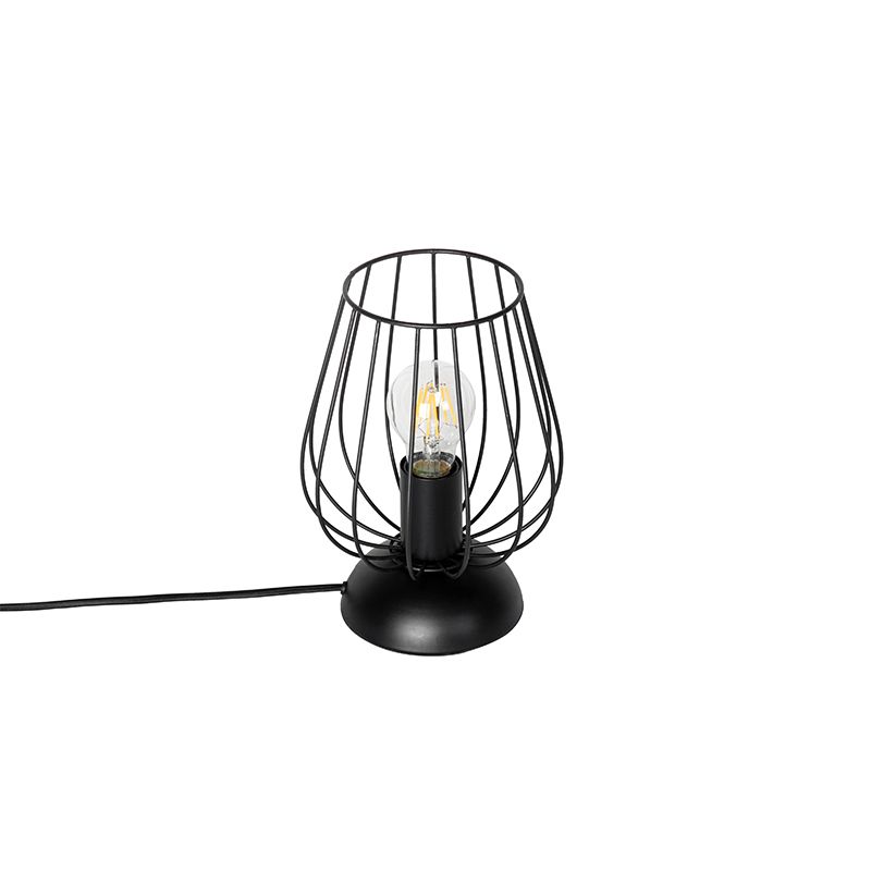 Moderne tafellamp zwart draad - Palica