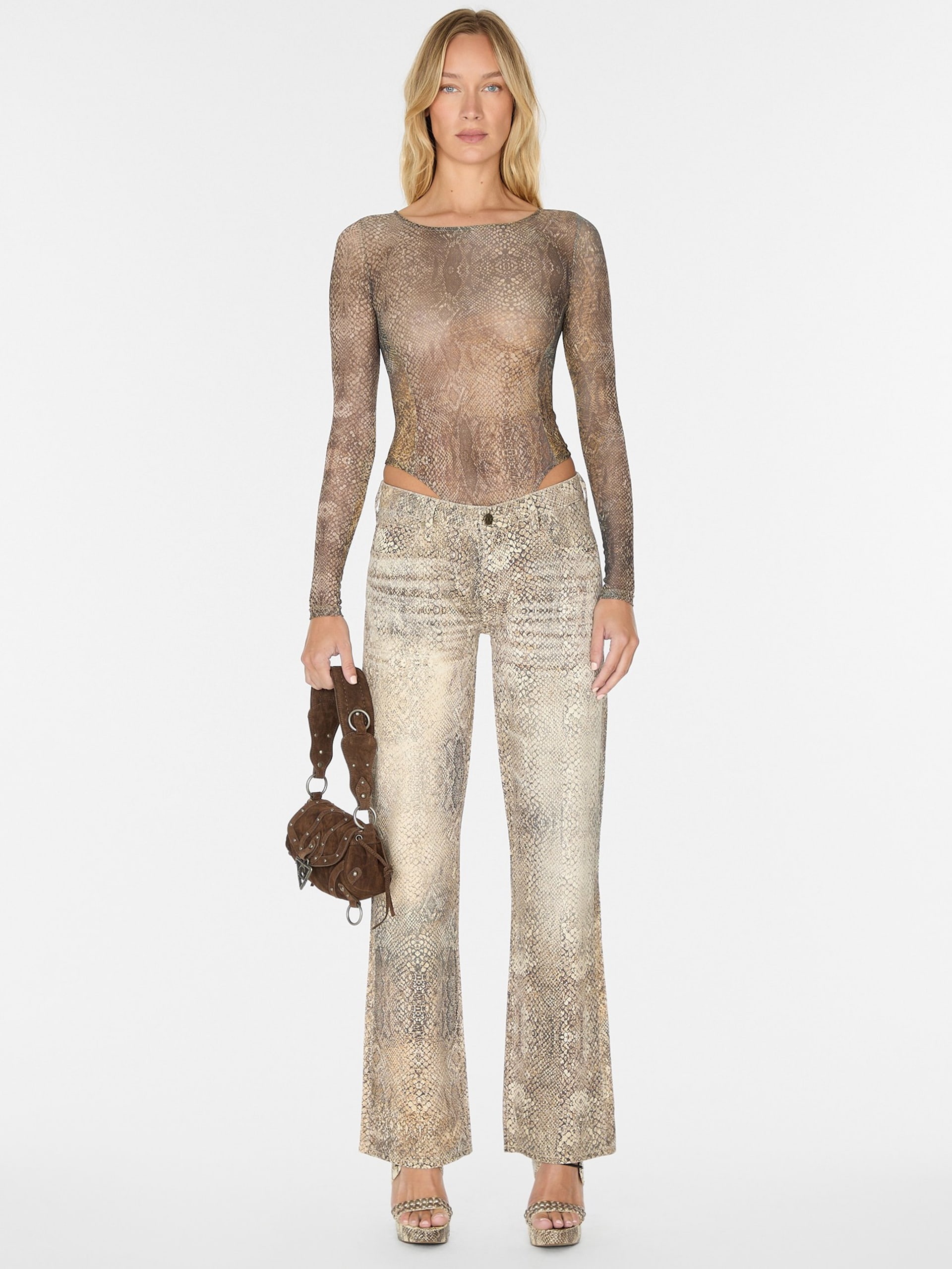 body de malha estampada