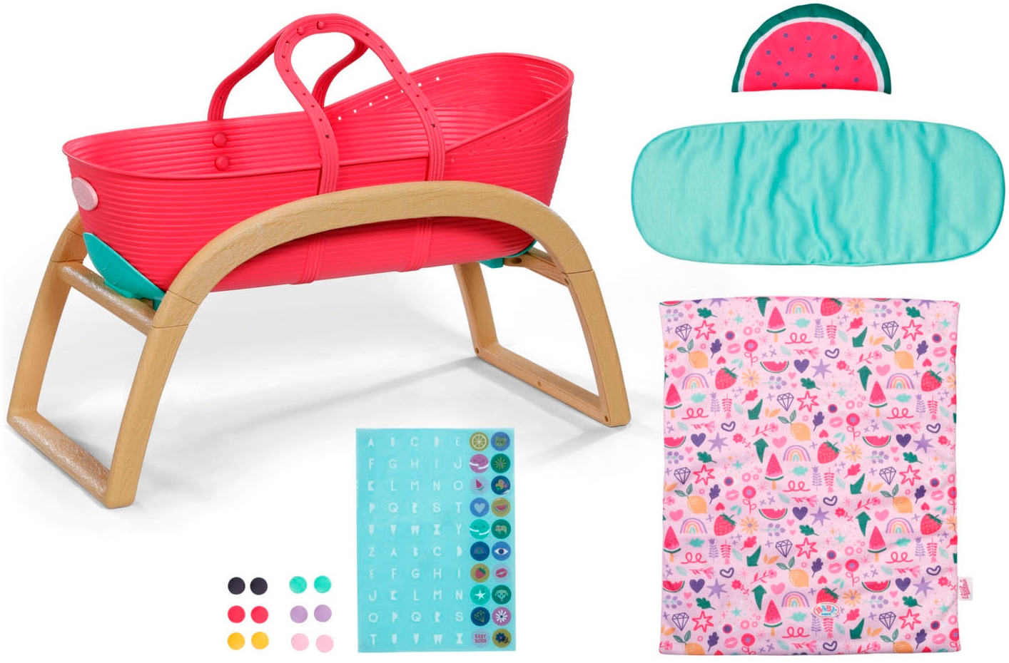Baby Born Puppenwiege »3 in 1 Wiege Pinplay«