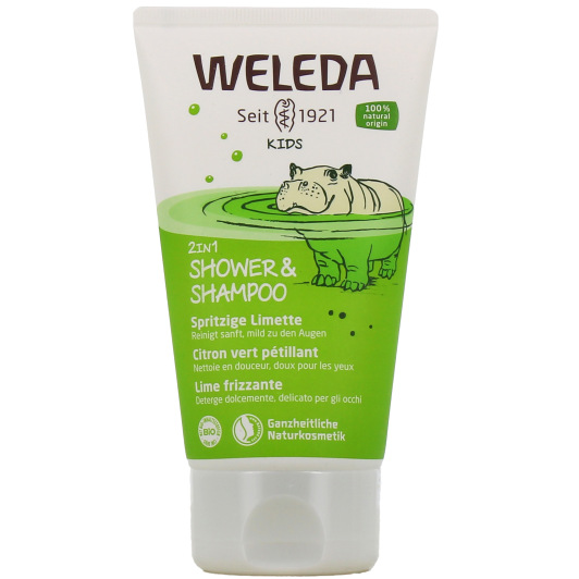 Gel douche fraîcheur 2en1 pour enfants au citron Weleda
