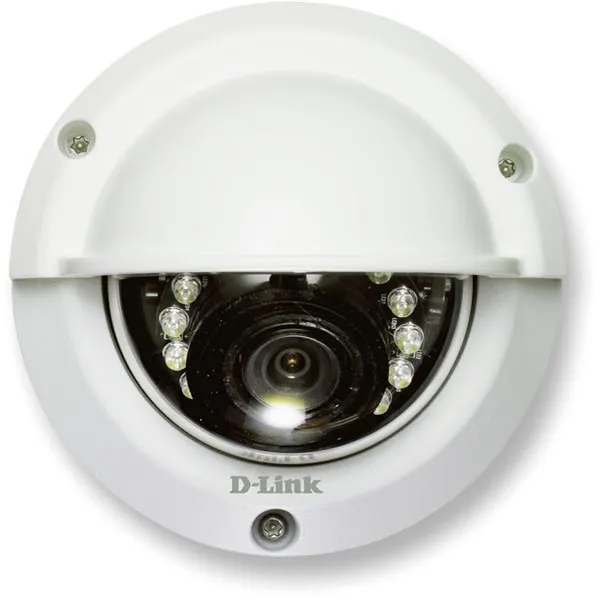 D-Link DCS-6315 - Netværksovervågningskamera - kuppel - udendørs - vejrbestandig - farve (Dag/nat) - 1280 x 720 - forskellige brændvidder - audio - LAN 10/100 - MPEG-4, MJPEG, H.264 - DC 12 V / PoE