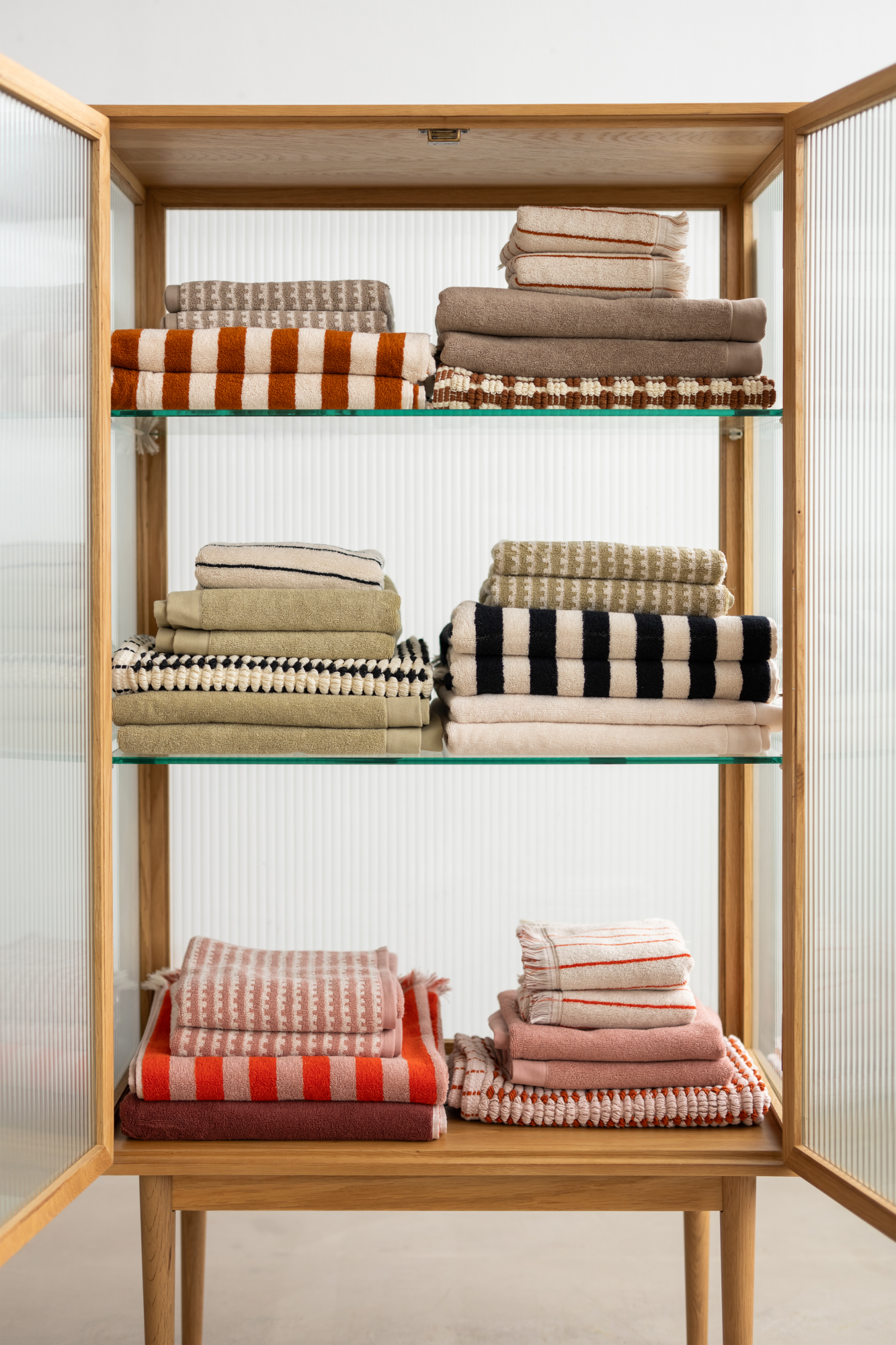 Gastendoek beige 30x50 cm - set van 6