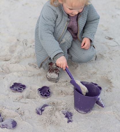 Scrunch Sandformen - 4 st. - Silikon - Purple cm - Dark