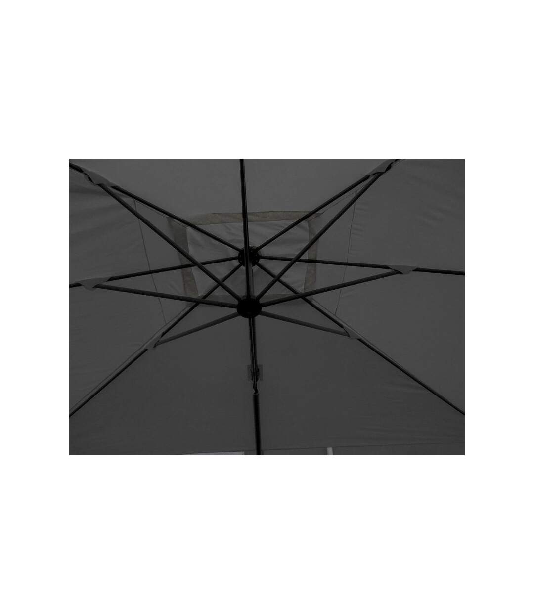 Paris Prix - Parasol Déporté Avec housse 3x4m Gris