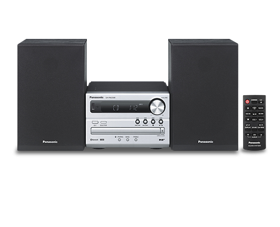 Panasonic SC-PM250BEG Home audio-microsysteem Zwart, Zilver