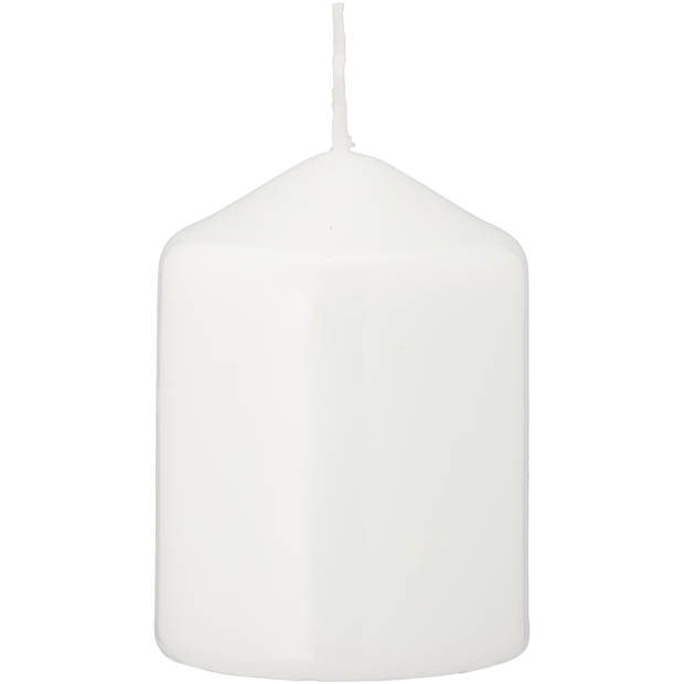 Blokker Stompkaars - 6x8 cm - Wit