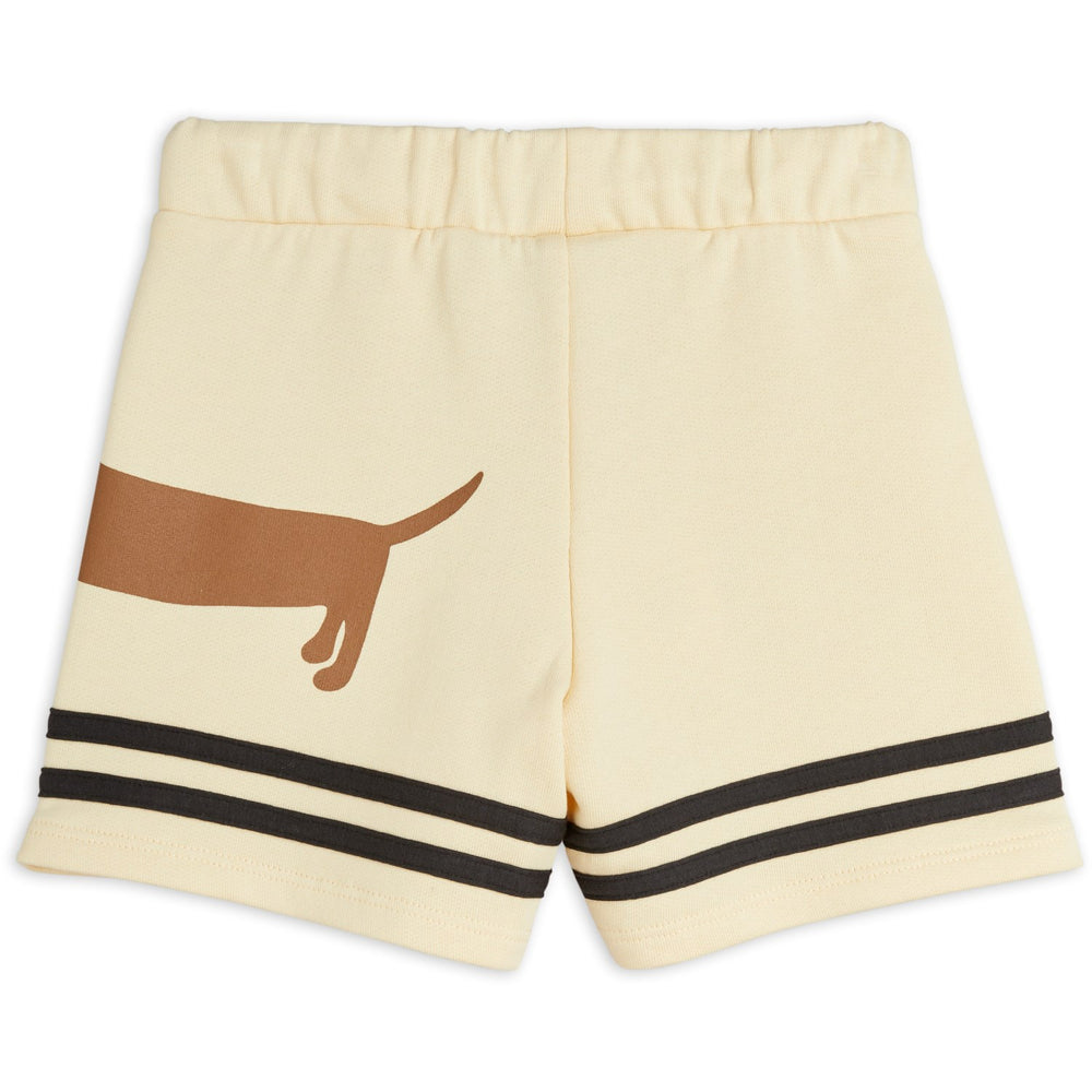 Køb Mini Rodini Beige Dog Sp Stripes Sweatshorts