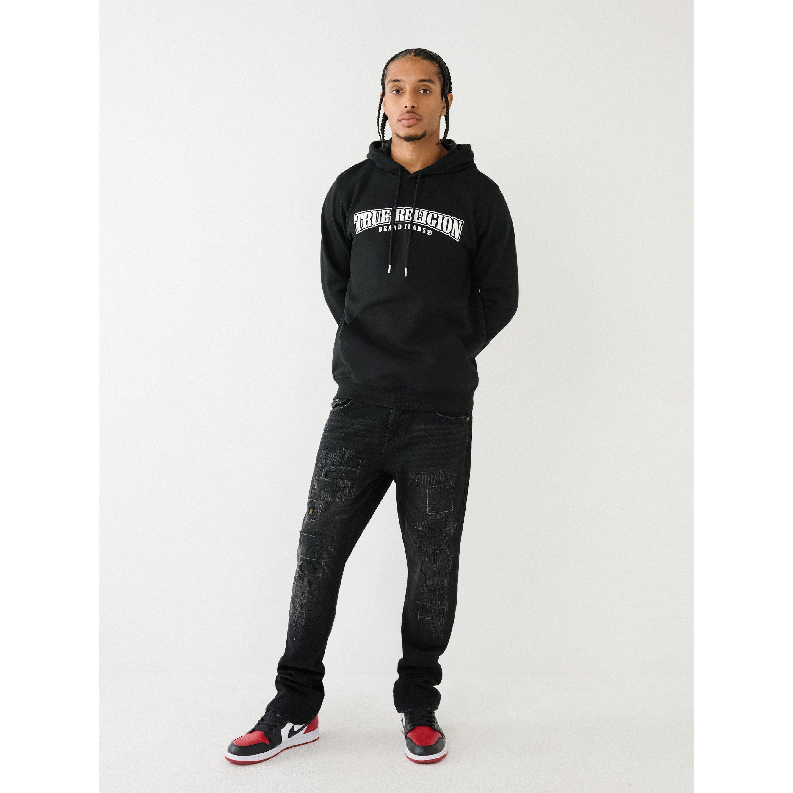 True Religion Painted Horseshoe Puff Print Hoodie