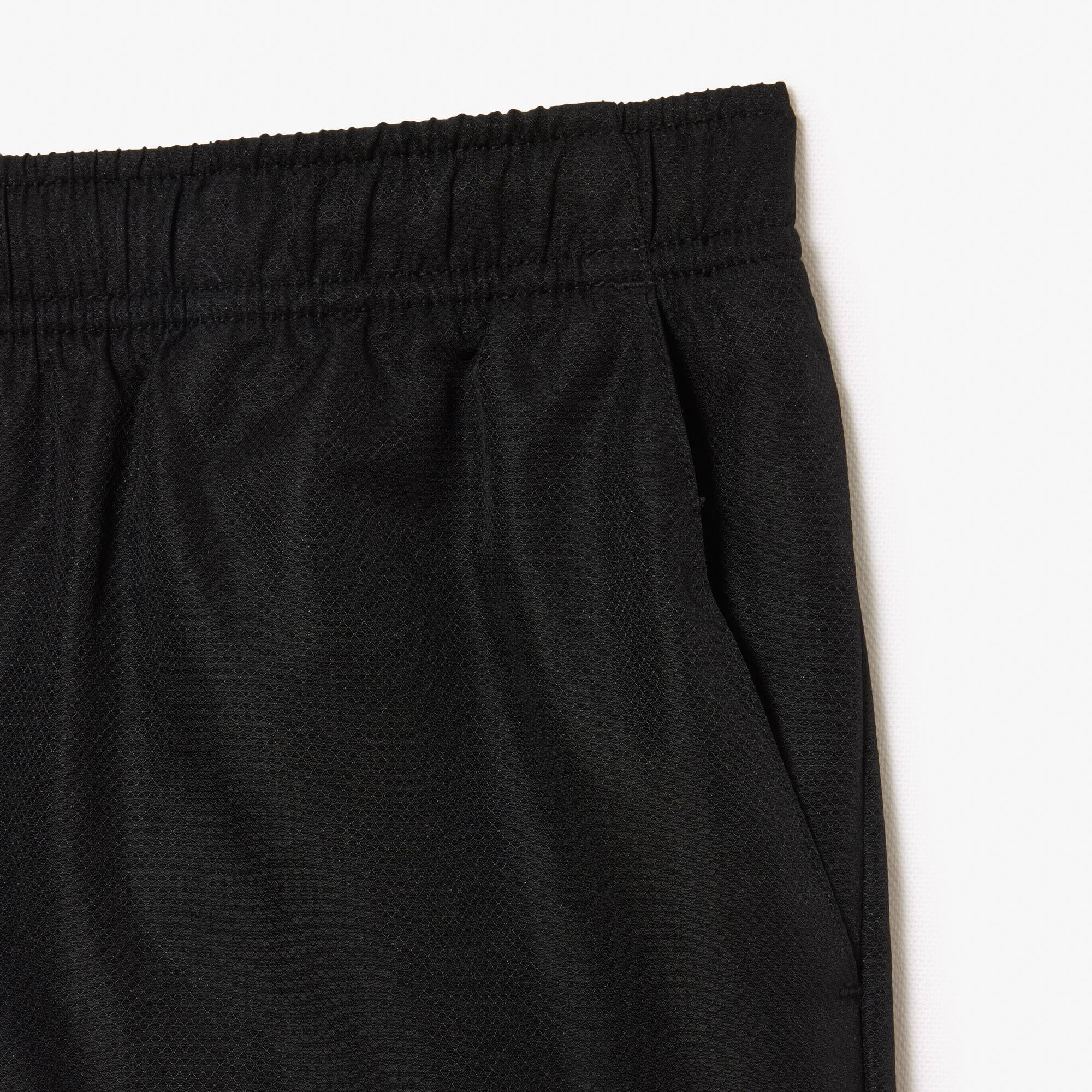 Jungen LACOSTE SPORT Shorts aus Diamant-Taft Hosen - Schwarz - Lacoste - Jungen